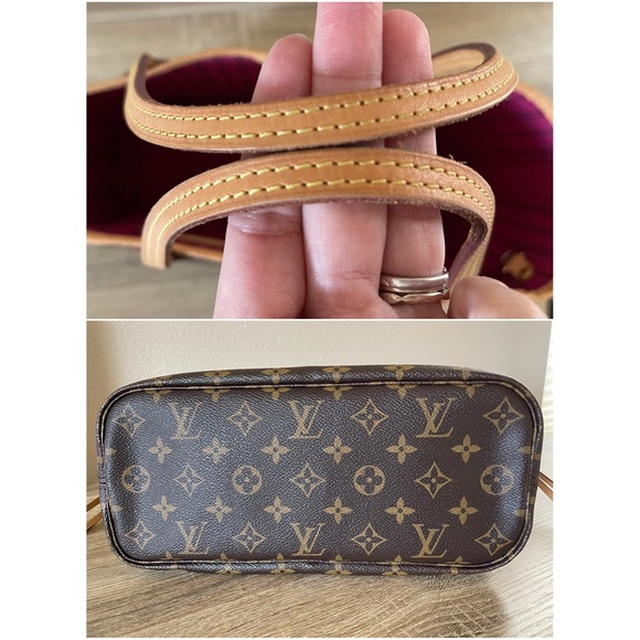 *AUTHENTIC* Louis Vuitton Monogram Neverfull PM Pivoine w/Pouchette - Picture 5 of 6